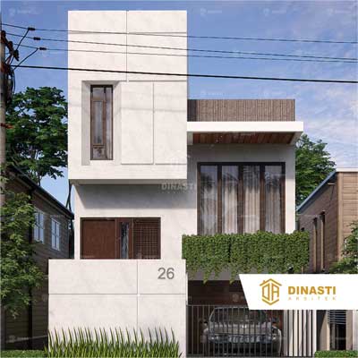 Rumah Minimalis Bertema Industrial 2 Lantai