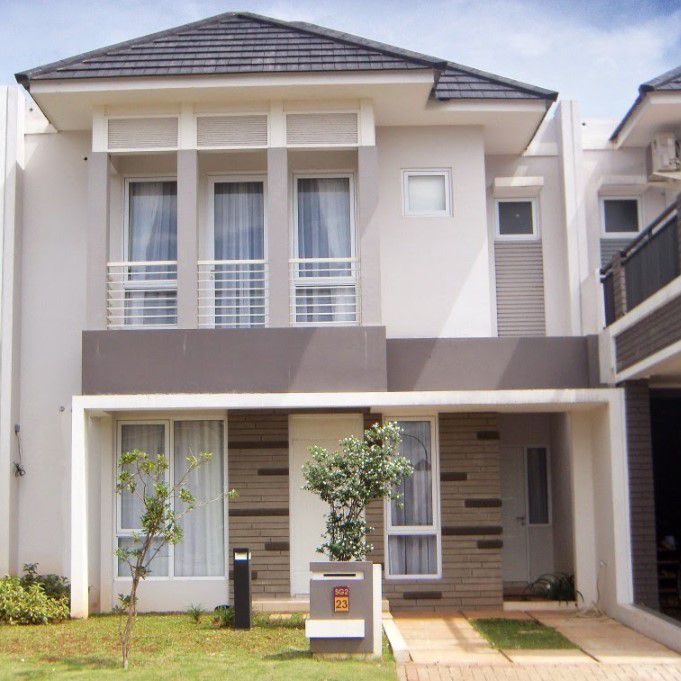 Desain Muka Rumah Minimalis Putih Elegan