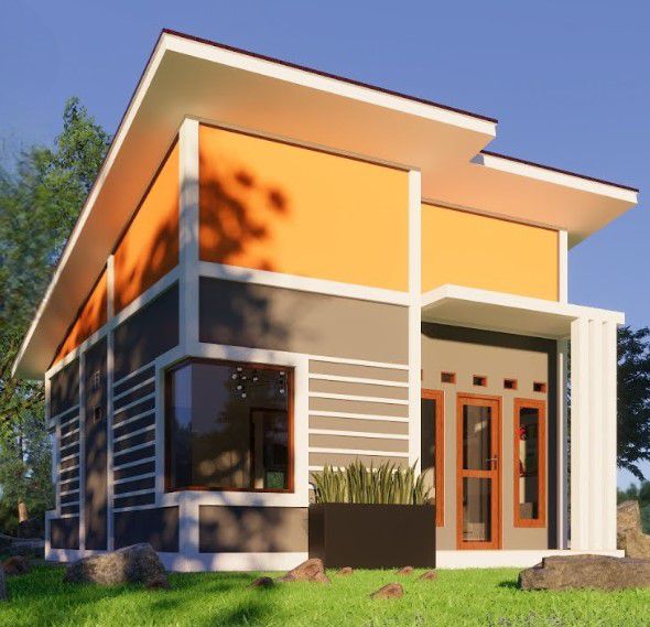 Desain Rumah Minimalis 6x7 2 Kamar Tidur