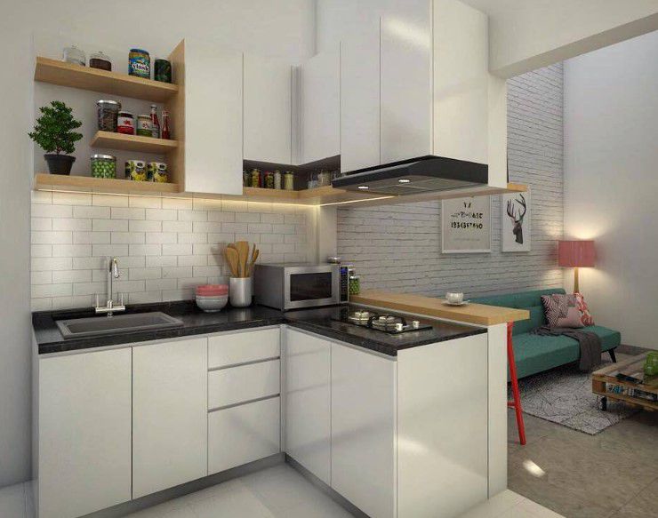 desain dapur belakang rumah minimalis modern