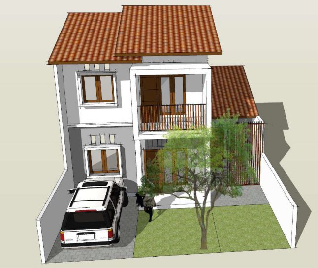 2 Lantai Sederhana dan Biaya 100 Juta