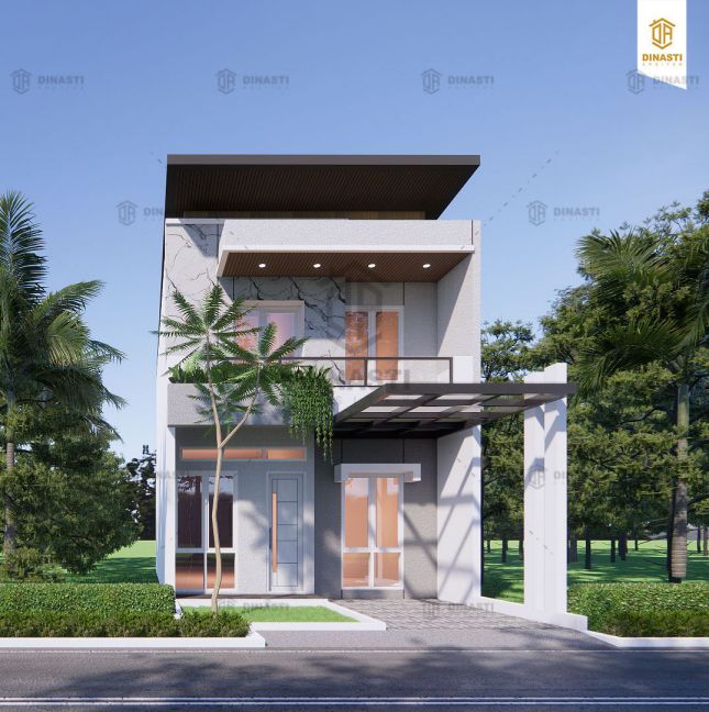 Desain Rumah 2 Lantai di Kampung