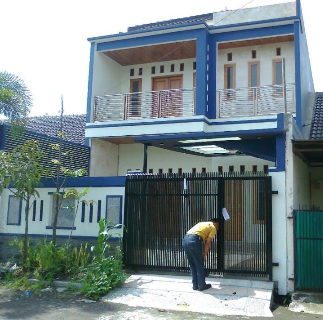 rumah minimalis 2 lantai sederhana di kampung terbaik