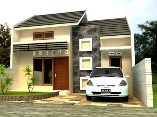 Desain Rumah Minimalis Sederhana 1 Lantai 2 Kamar Tidur