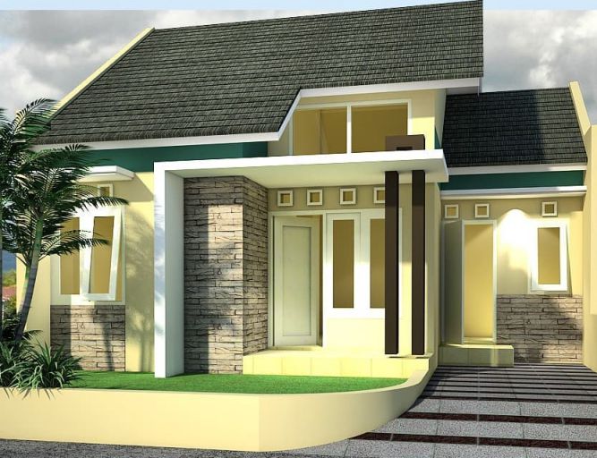 Inspirasi Denah dan Desain Rumah Minimalis Modern Type 70 - Dinasti Arsitek