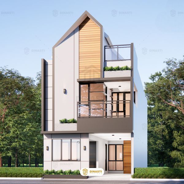 rumah 6x10 2 lantai gaya skandinavian