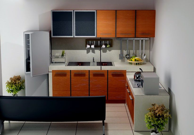 Dapur dan ruang makan rumah type 21