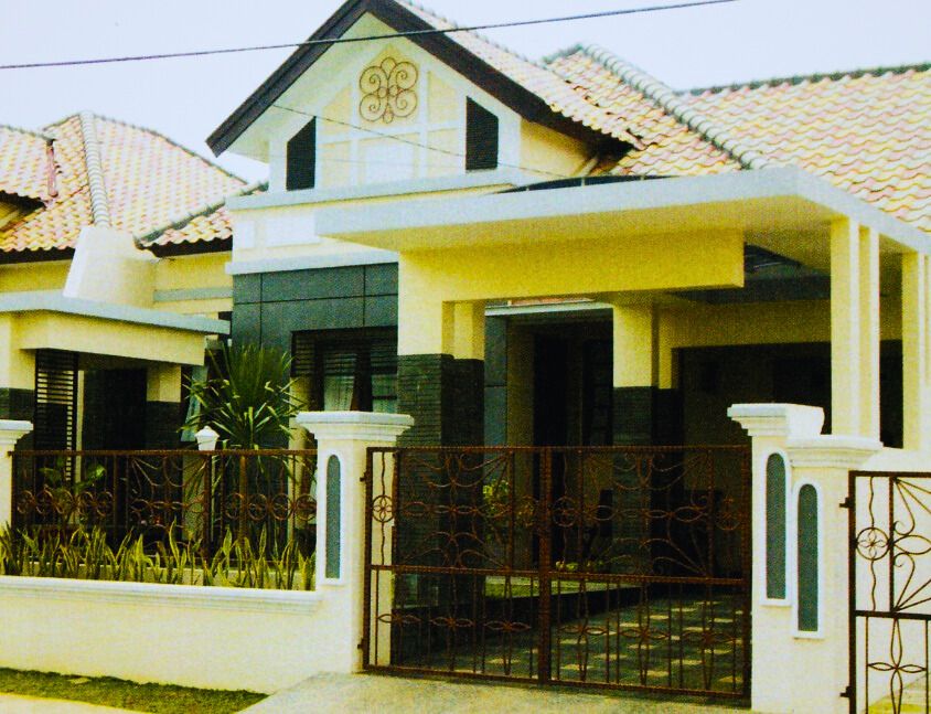 garasi samping rumah modern