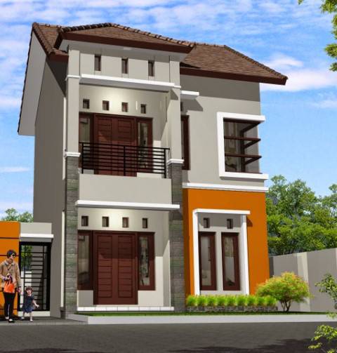 esain rumah 5x10 2 lantai tanpa garasi