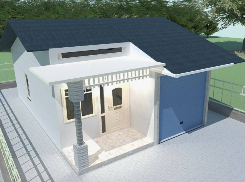rumah plus toko minimalis