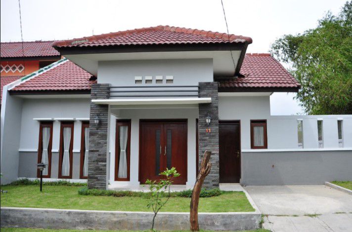 desain rumah sederhana 3 kamar di kampung mewah