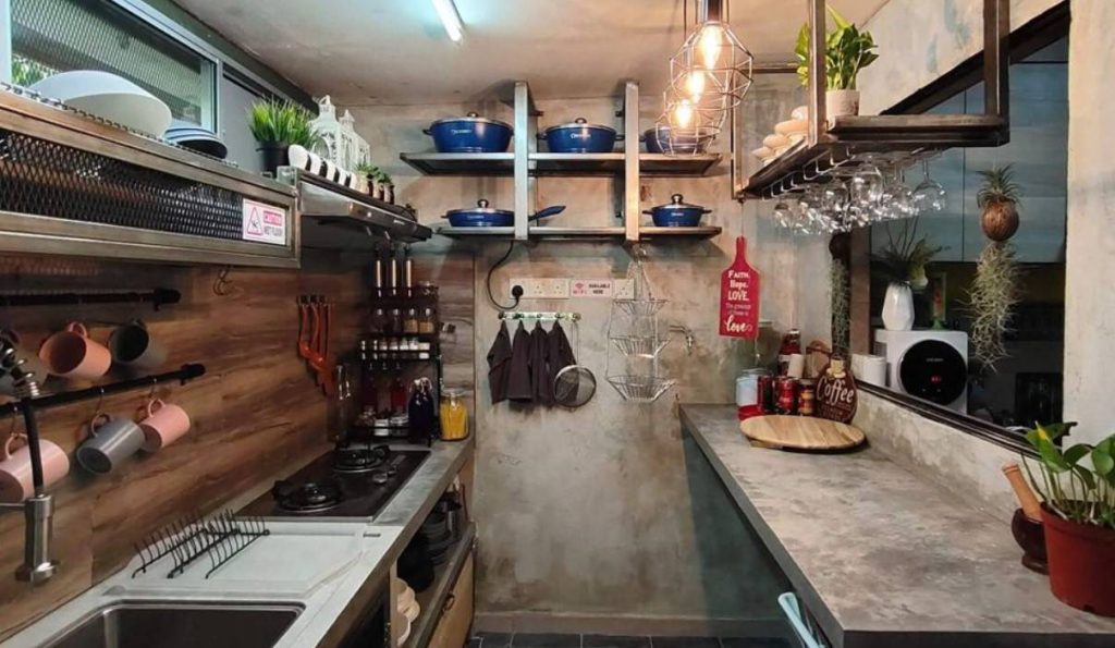 Desain Dapur Industrial Kecil Terbaru