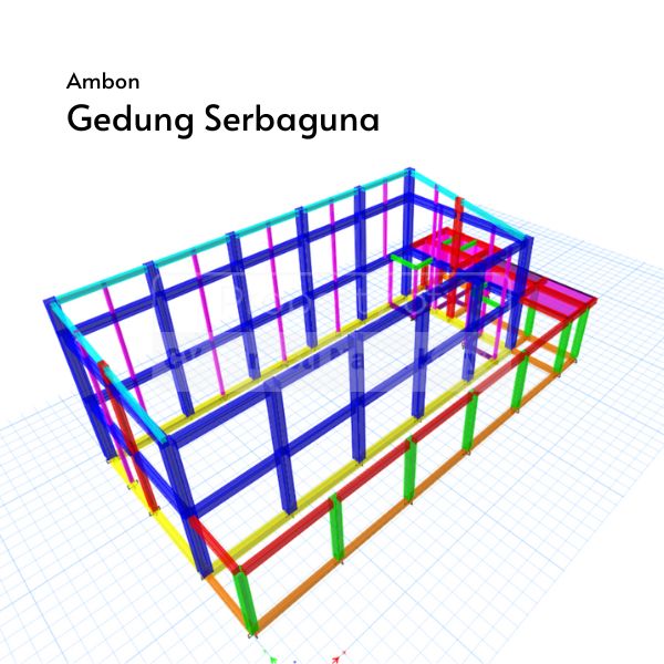 hitung struktur gudang serbaguna
