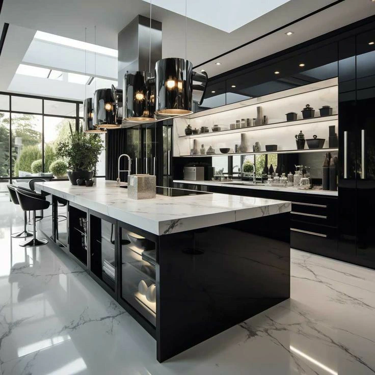 interior dapur mewah