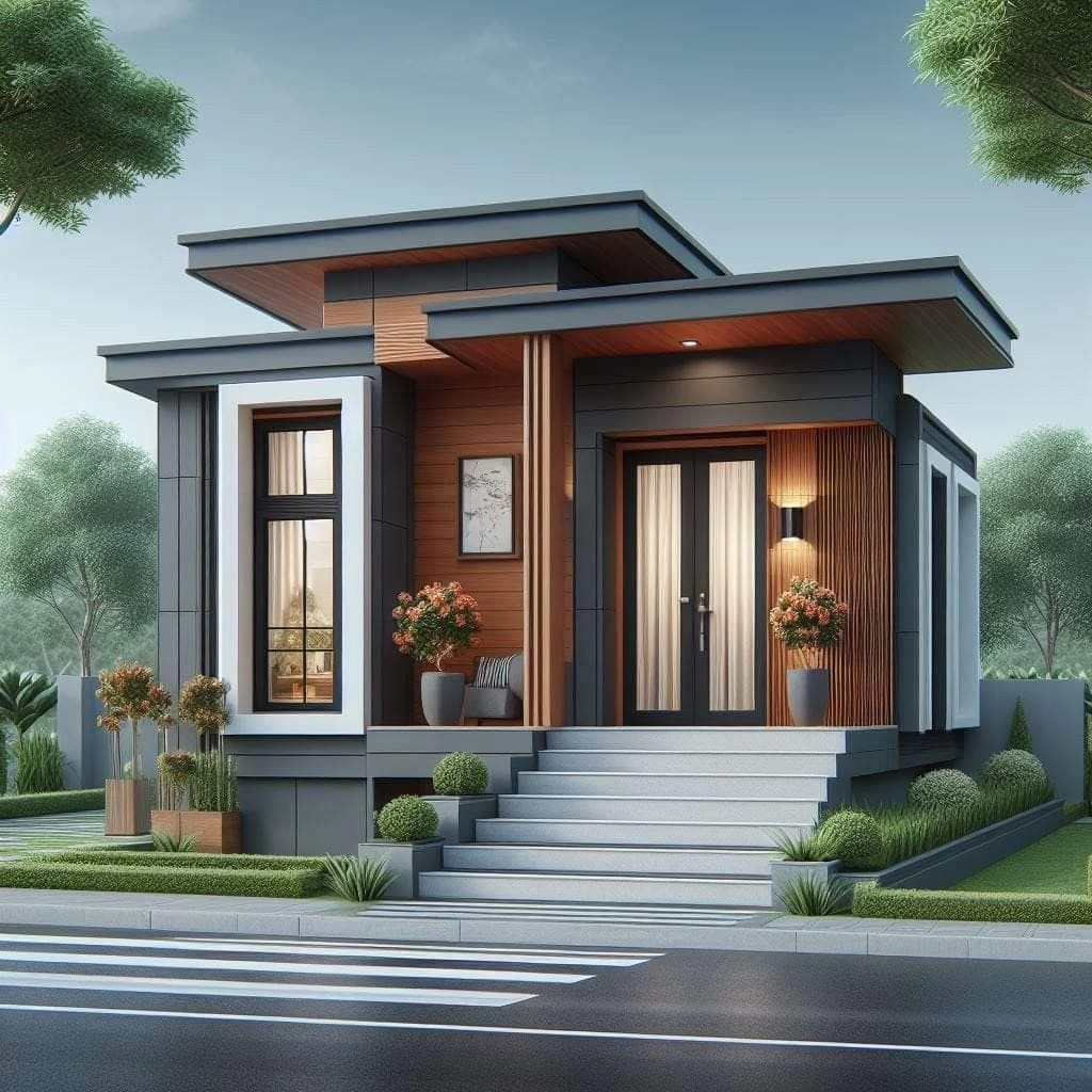 fasad rumah 1 lantai