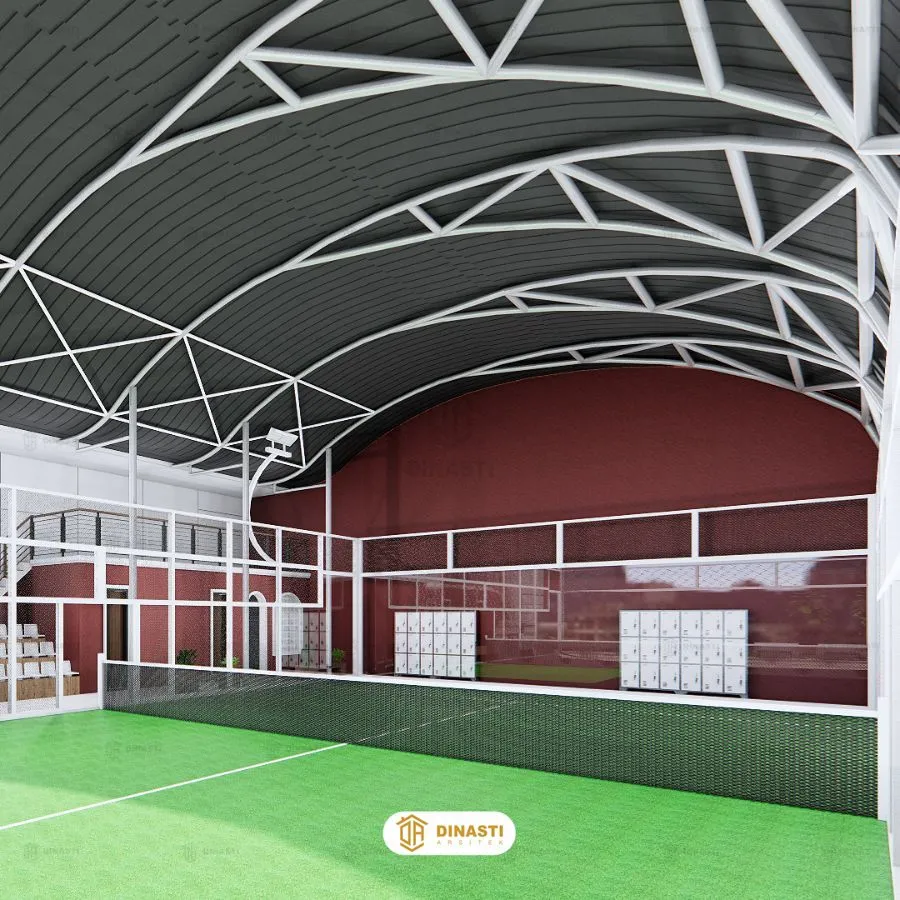 desain lapangan padel